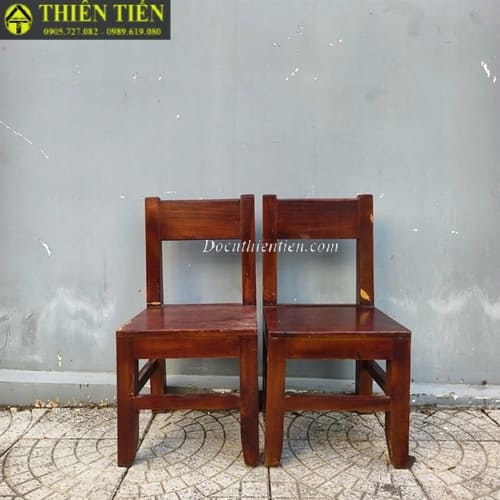 Ghế gỗ có tựa thấp (4)