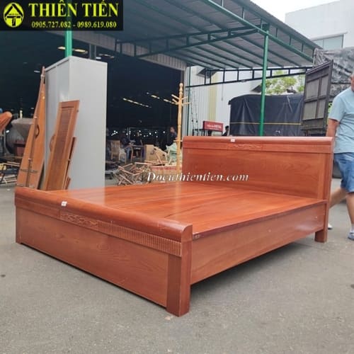 Giường phản 1m8 gỗ xoan đào (1)