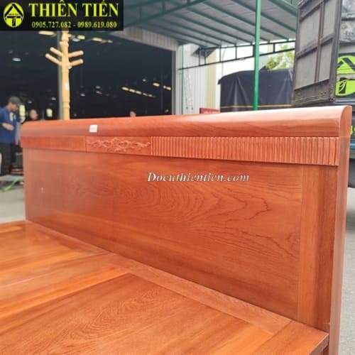 Giường phản 1m8 gỗ xoan đào (4)