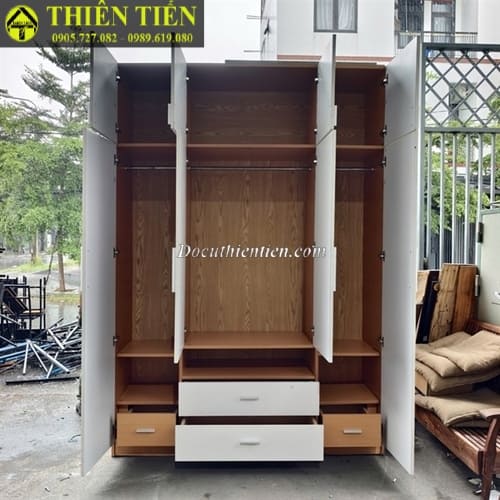 Tủ quần áo 4 cánh MDF (2)