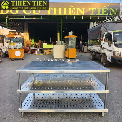 Bàn bếp inox 3 tầng (4)