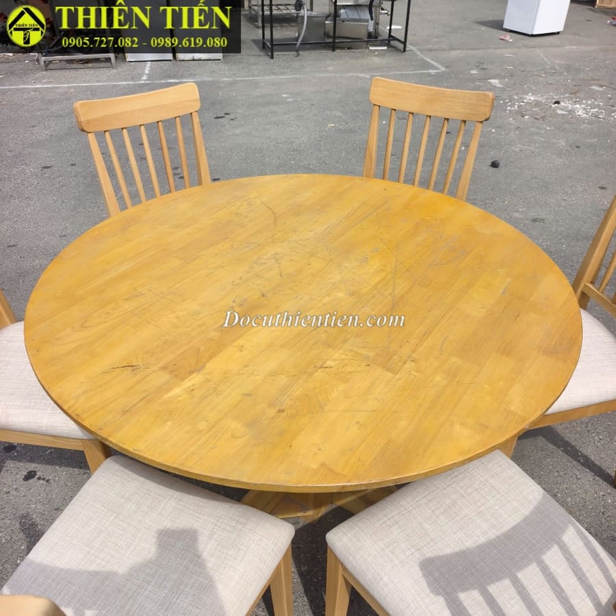 Bàn gỗ tròn (4)