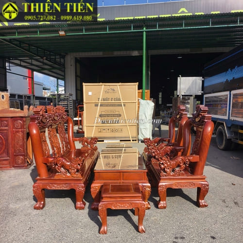 Bộ salon gỗ gõ đỏ (2)