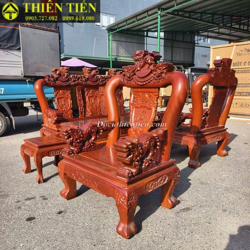 Bộ salon gỗ gõ đỏ (3)
