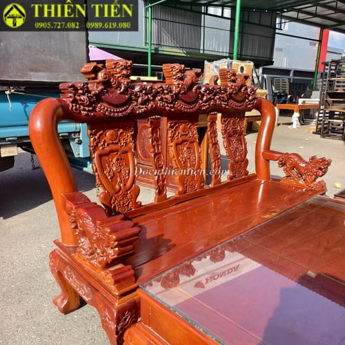 Bộ salon gỗ gõ đỏ (4)