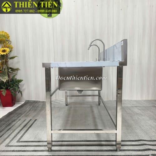 Bồn rửa đôi có chờ 304 (5)