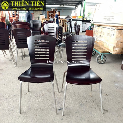 Ghế mặt gỗ chân inox (1)