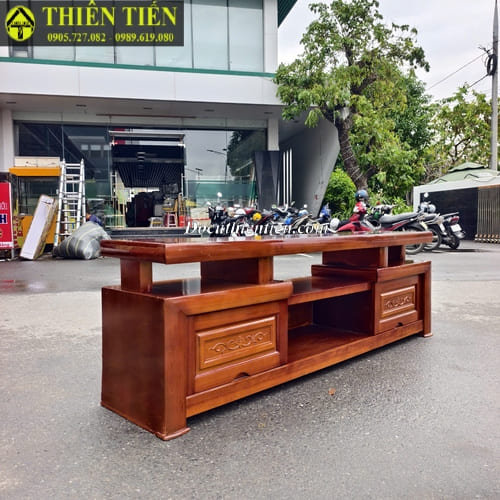 Kệ tivi 1m8 gỗ sồi (2)
