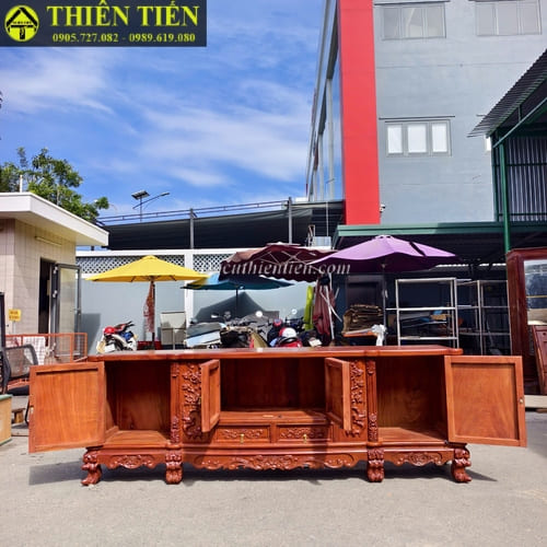 Kệ tivi 2m4 gỗ (1)