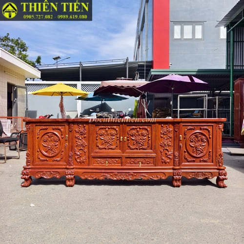 Kệ tivi 2m4 gỗ (2)