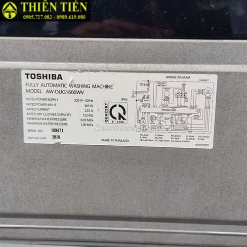 Máy giặt Toshiba 15kg inver AW-DuG1600WV (2)