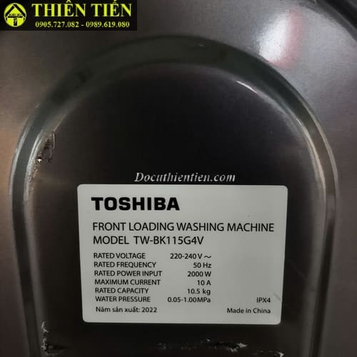 Máy giặt Toshiba TW-BK115G4V 10,5kg (3)