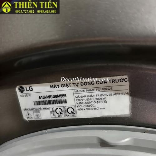 Máy giặt sấy LG FC1409S2E 9kg (1)