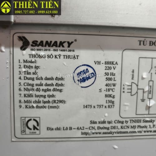 Tủ đông mặt cong Sanaky (1)