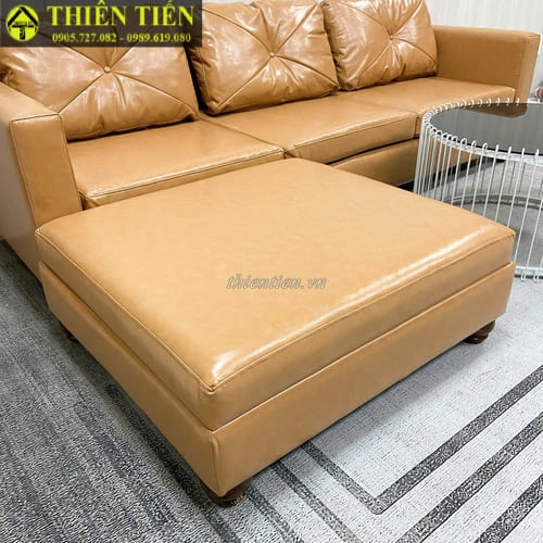 sofa góc L da bò nhạt 2m2 (5)