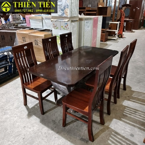 Bộ bàn ăn 6 ghế óc chó (3)