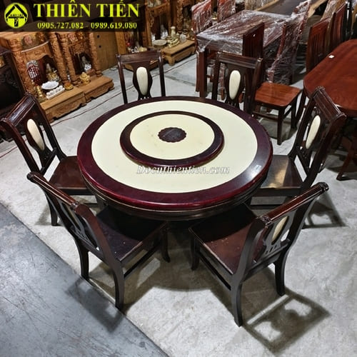 Bộ bàn ăn 6 ghế tròn (4)