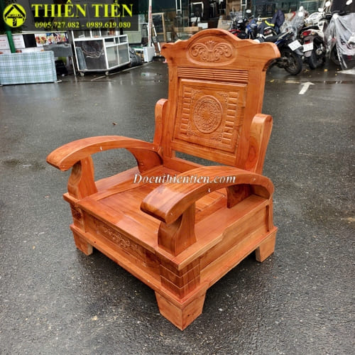 Bộ salon đối A còng gỗ xoan ta (3)