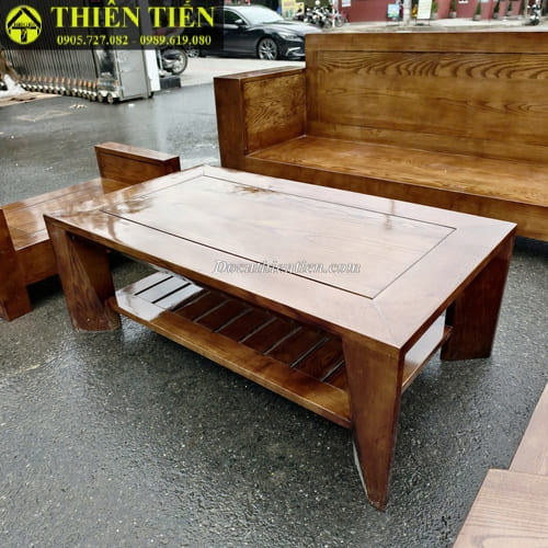 Bộ salon góc L màu óc chó (4)