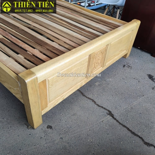Giường 1m4 gỗ sồi (3)