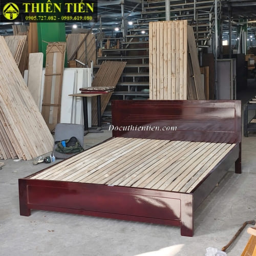 Giường 1m6 gỗ keo (2)