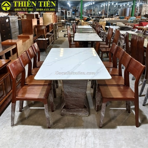 Bộ bàn ăn 8 ghế gỗ xoan đào (2)