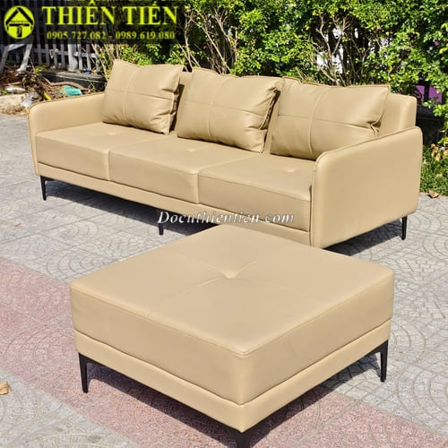 Bộ sofa góc L kem (k bàn) (4)