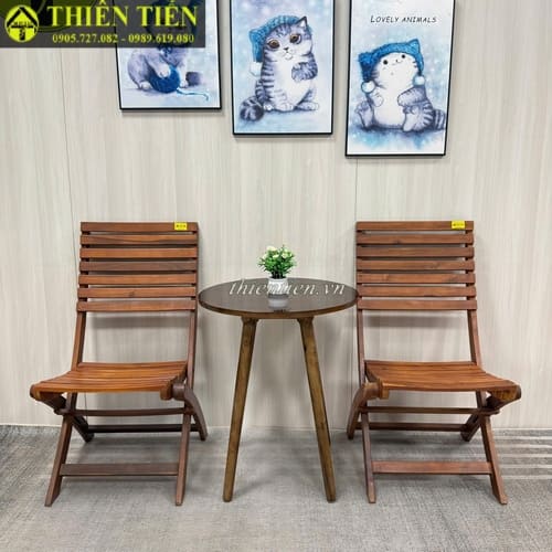 Ghế cf xếp CAO gỗ SỌC NGANG SALE (1)