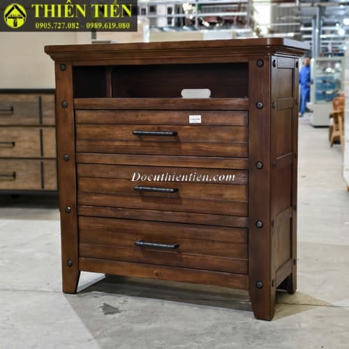 HL-Tủ gỗ 3 ngăn nâu (3)