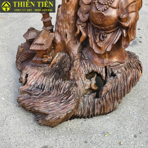 Tượng di lặc gỗ hương (1)
