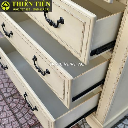 XK Tủ gỗ 5 tầng trắng (6)