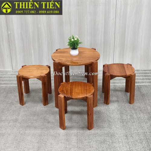 bộ bàn 4 ghế tròn (8)