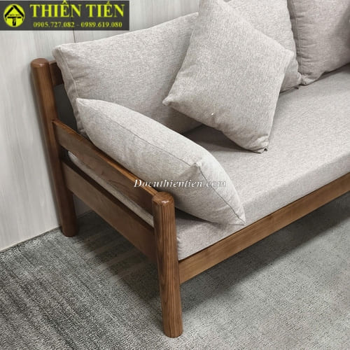 Bộ sofa góc L nệm xám (6)