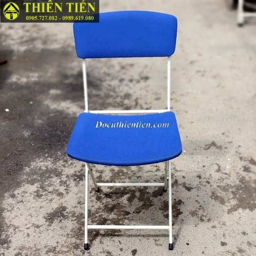 Ghế xếp nệm xanh (2)