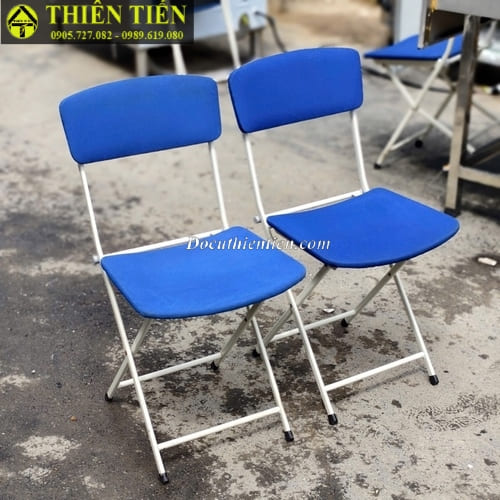 Ghế xếp nệm xanh (3)