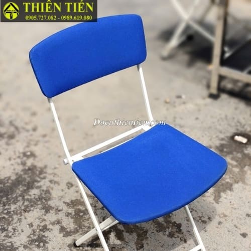 Ghế xếp nệm xanh (4)