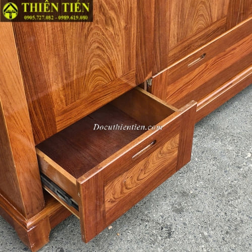 Tủ quần áo 3 cánh gỗ hương đá (3)