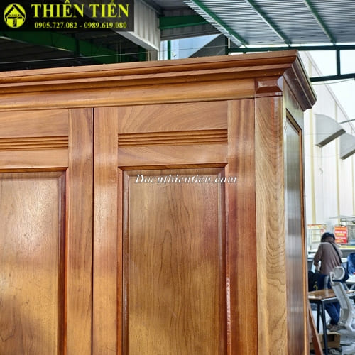 Tủ quần áo 4 cánh gỗ xoan đào (2)