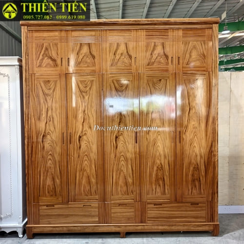 Tủ quần áo 5 cánh gỗ hương xám (1)