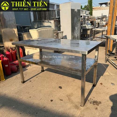 Bàn bếp inox 2 tầng 135cm (4)