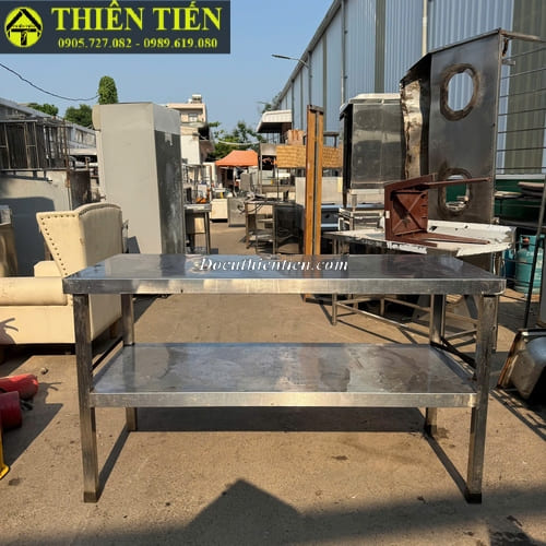 Bàn bếp inox 2 tầng 145cm (1)