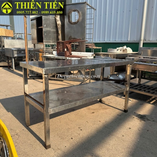 Bàn bếp inox 2 tầng 145cm (4)