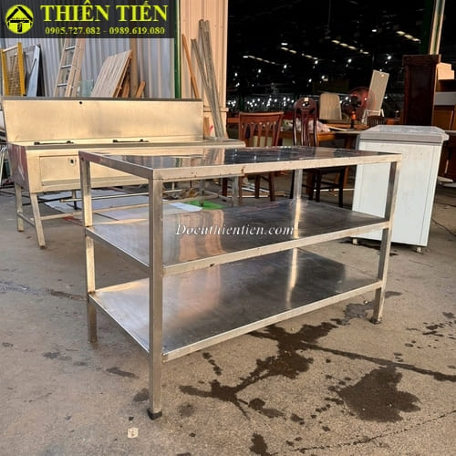 Bàn bếp inox 3 tầng (2)