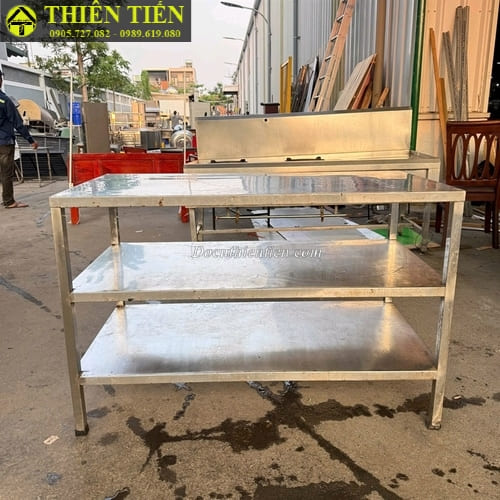 Bàn bếp inox 3 tầng (3)