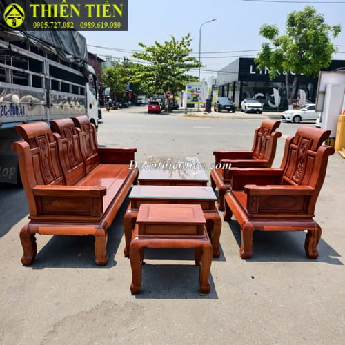 Bộ salon gỗ gõ đỏ (2)
