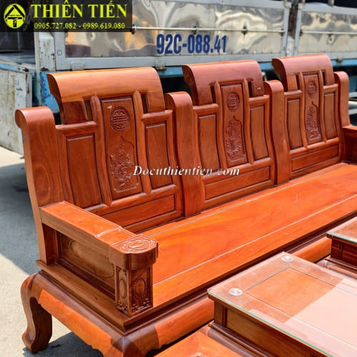 Bộ salon gỗ gõ đỏ (6)