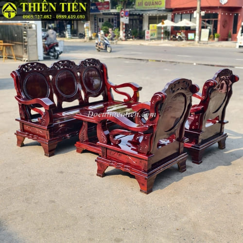 Bộ salon gỗ keo (2)