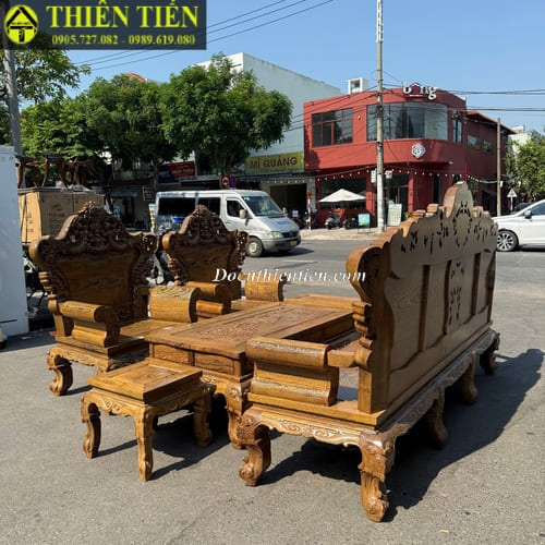 Bộ salon mun đuôi công (2)