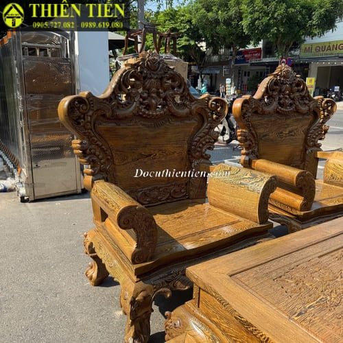 Bộ salon mun đuôi công (6)