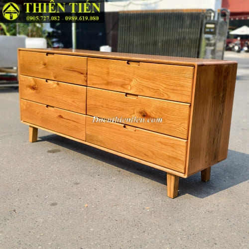 P-Tủ 6 ngăn gỗ sồi mỹ (2)
